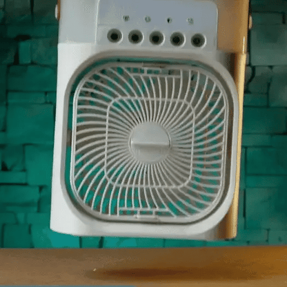 Portable Mini Cooler Fan with Mist Spray for Instant Cooling